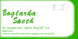 boglarka speth business card